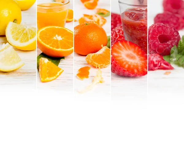 Fruit Mix strepen — Stockfoto