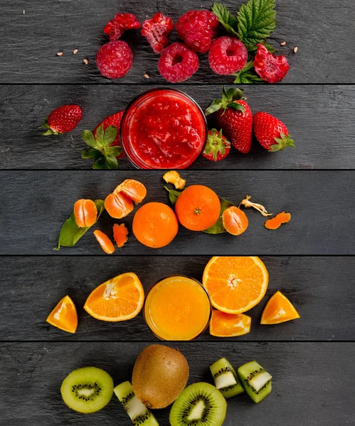 Rayas de mezcla de frutas — Foto de Stock