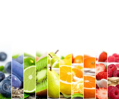 Meyve karışımı çizgili