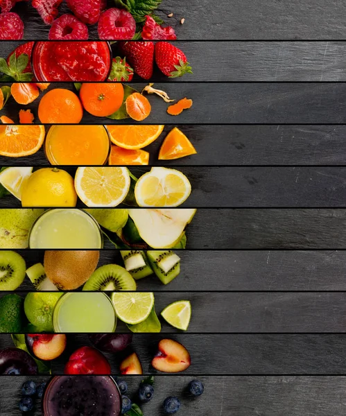 Meyve karışımı çizgili