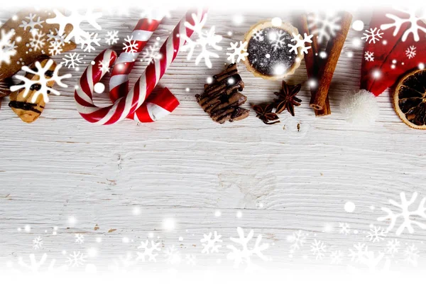 Jul dekorationer bakgrund — Stockfoto