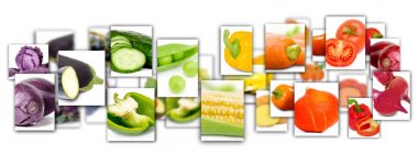 Sebze karışımı dikdörtgenler