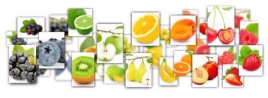 Meyve karışımı dikdörtgenler