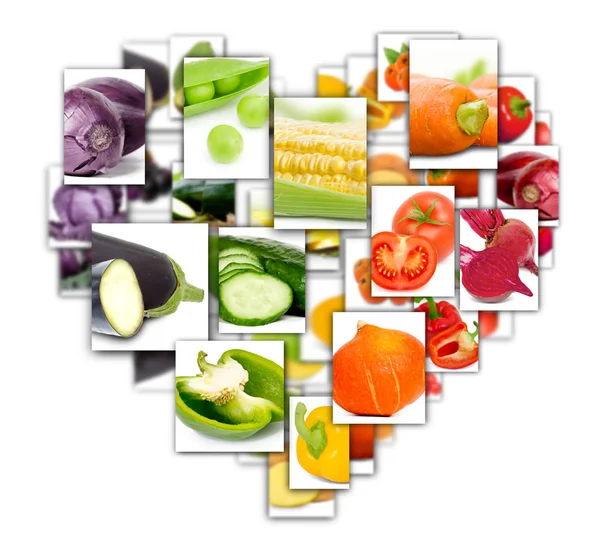Vegetable Mix Rectangles — Stock Photo, Image