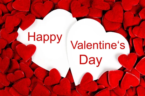 Röd Valentine kärlek hjärtan Royaltyfria Stockbilder