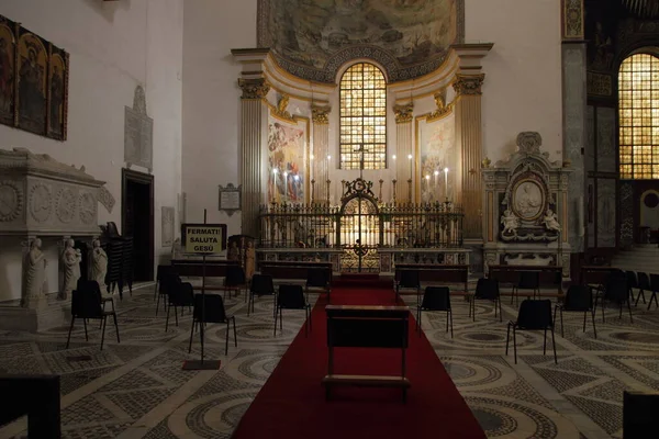 Salerno Italien Maj 2020 Salernos Katedral Öppnade Nytt För Troendes — Stockfoto