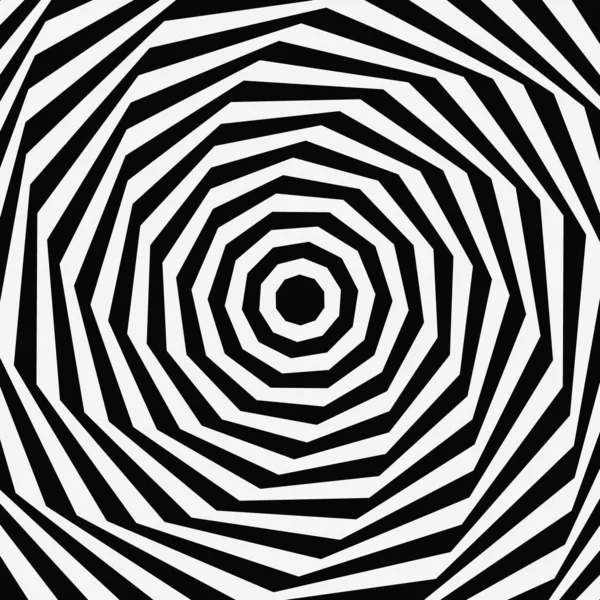 Fond Rayé Abstrait Noir Blanc Art Optique Vecteur — Image vectorielle