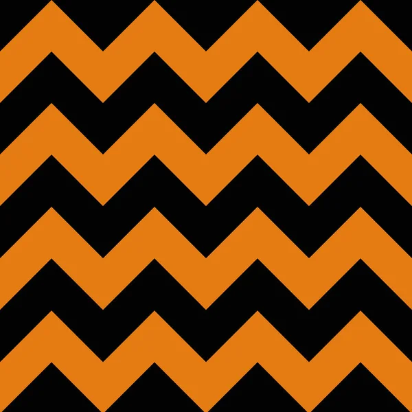 Textura Zigzag Geométrica Naranja Negra Abstracta Ilustración Vectorial — Vector de stock