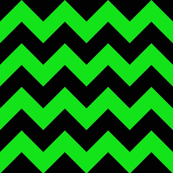 Textura Geométrica Zigzag Verde Negro Abstracto Ilustración Vectorial — Archivo Imágenes Vectoriales