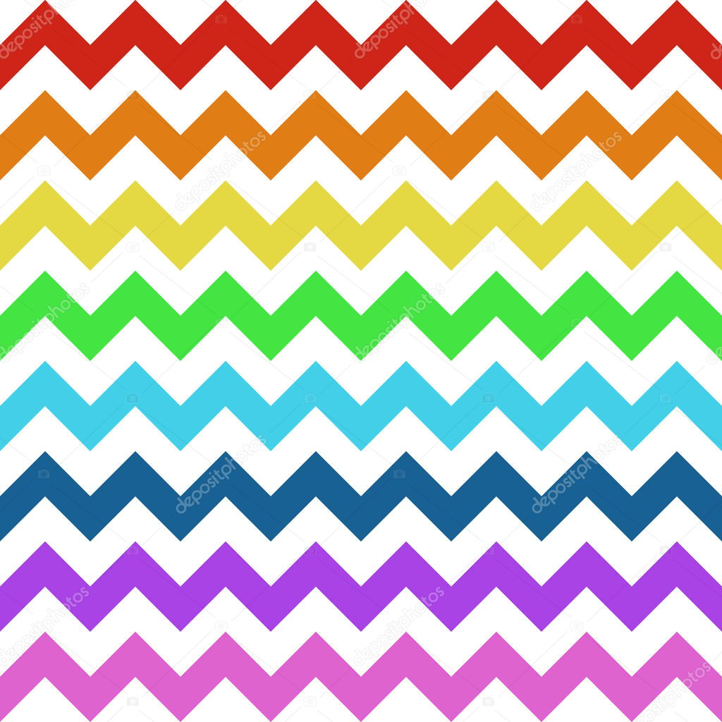 Abstract colorful geometric zigzag texture. Vector illustration.
