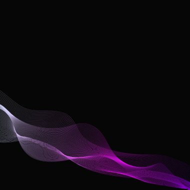 İniş sayfası. Web sitesi için modern tasarım. Soyut çizgiler dalga arkaplanı. Vektör. 