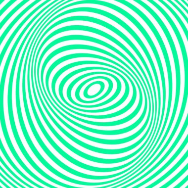 Yeşil ve beyaz soyut çizgili arka plan. Optik sanat. Vektör.