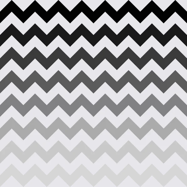Texture Géométrique Zigzag Dégradé Noir Blanc Abstrait Illustration Vectorielle — Image vectorielle