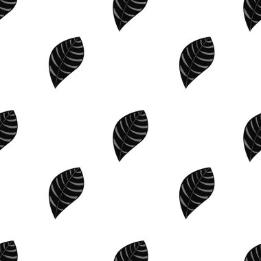 Yaprakları olan tropik bir arka plan. Kusursuz desen. Vektör illüstrasyonu.