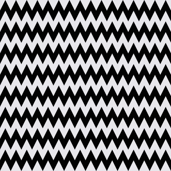 Textura Geométrica Zigzag Blanco Negro Abstracto Ilustración Vectorial — Vector de stock