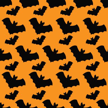 Sopayla kusursuz desen. Cadılar Bayramı geçmişi. Vektör.