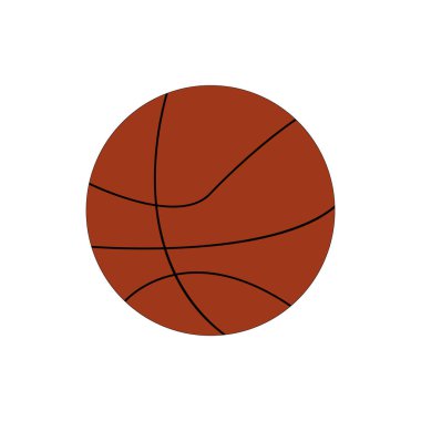 Basketbol ikonu. Spor. Vektör düz resimleme.