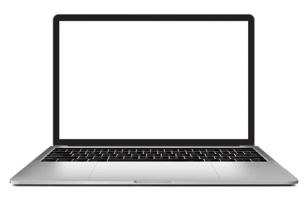 Laptop met blanco scherm — Stockvector