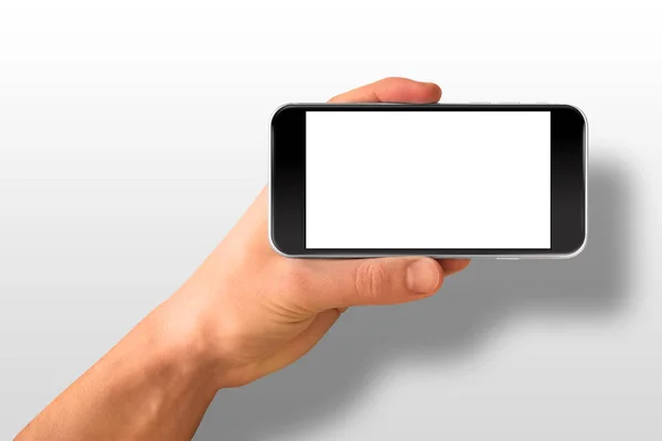 Modernes Smartphone in der Hand — Stockfoto