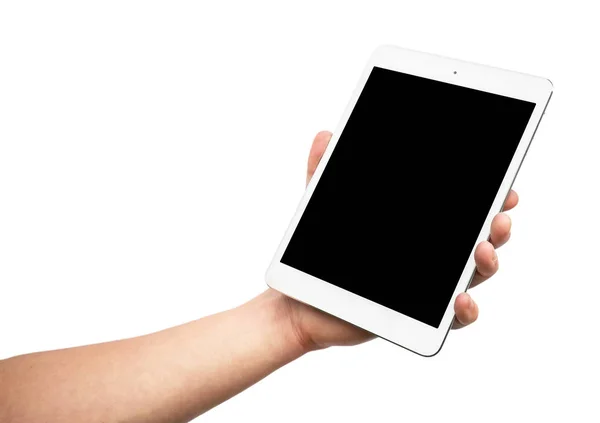 Modern tablet in hand — Stock Photo, Image