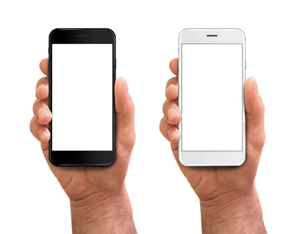 современный смартфон в руке
 