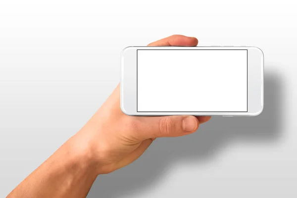 Modernes Smartphone in der Hand — Stockfoto