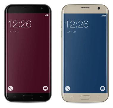 boş ekran ile Smartphone