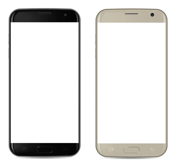 Smartphone con pantalla en blanco — Vector de stock