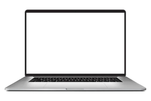 Laptop with blank screen — Stock Vector