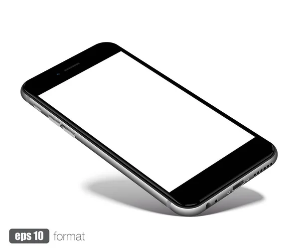 Smartphone con pantalla en blanco — Vector de stock