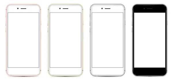 Smartphone con pantalla en blanco — Vector de stock