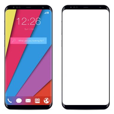 boş ekran ile Smartphone