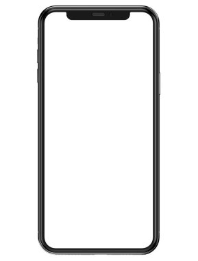 arkaplanda boş ekran izole edilmiş akıllı telefon modeliName