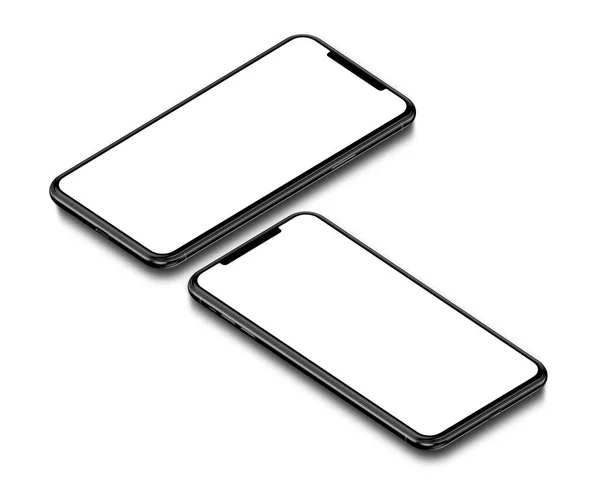 Mockup Smartphone Blank Screen Isolated Background — Stock Photo, Image