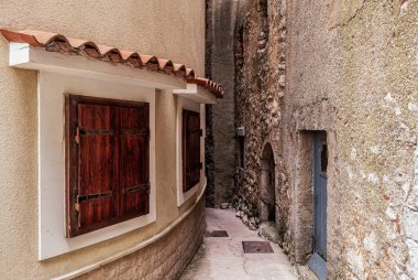 Hırvat eski kasaba sokak duvarı