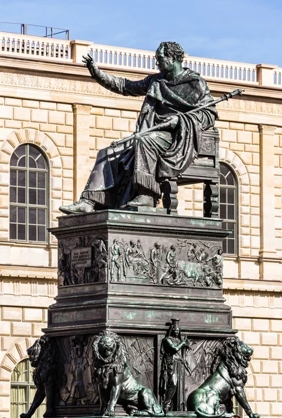 King Maximilian Joseph statue in Munich, Germany — Stock Photo, Image