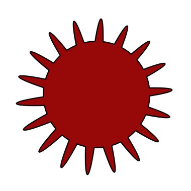 Coronavirus Vektör Simgesi. Infographic Element. Virüs Hücre Simgesi. Corona Virüsü Simgeyi İmzala. Wuhan Zatürree. COVID-19 NCOV-2019 Corona Virüsü kısaltması. Bakteri şeması. Vektör İllüstrasyonu.