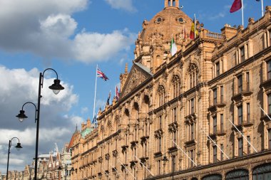 Londra, İngiltere. Harrods alışveriş merkezinde Knightsbridge
