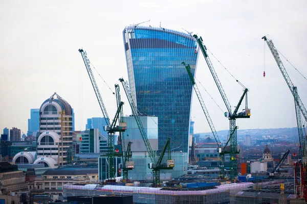 City of London at sunset. London, UK — Stock Photo, Image