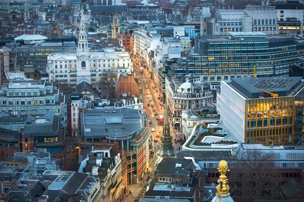 City of London at sunset. London, UK — Stock Photo, Image