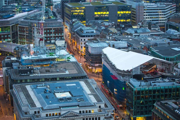 City of London at sunset. London, UK — Stock Photo, Image