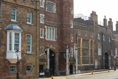 Londra, İngiltere - 4 Ekim 2016: St. James's Sarayı, Kraliyet ikamet yeriydi ve Charles, Galler Prensi için ev.