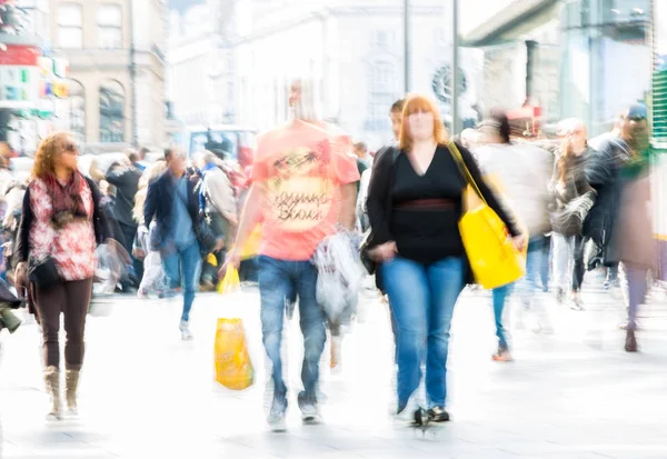 London October 2016 Lots People Tourists Londoners Walking Leicester Square — Stock Photo, Image