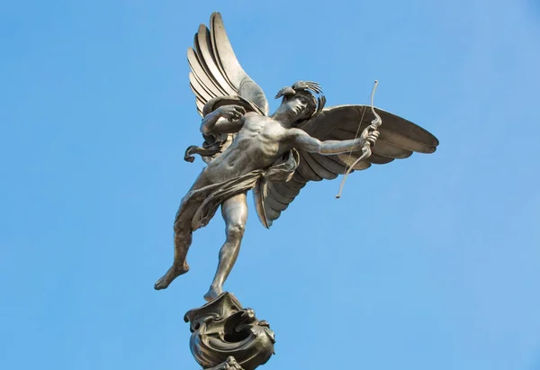 Estatua Eros Piccadilly Circus Londres Reino Unido —  Fotos de Stock