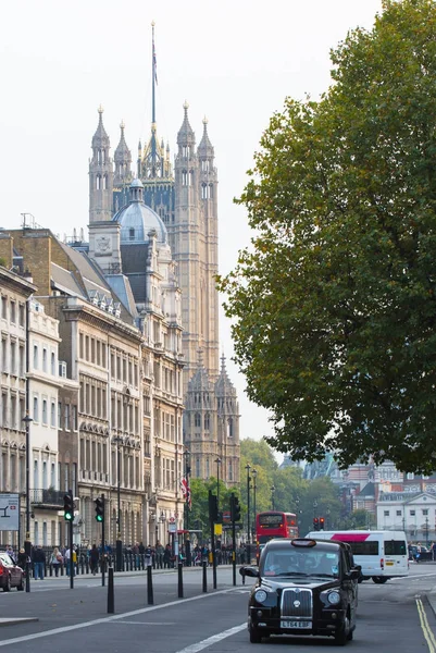 Londyn Wielka Brytania Czerwca 2017 Widok Ulicy Domy Parlamentu London — Zdjęcie stockowe