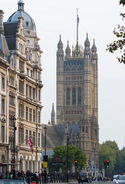 London Egyesült Királyság 2017 Június Parlament Házak Utcára Néző London — Stock Fotó