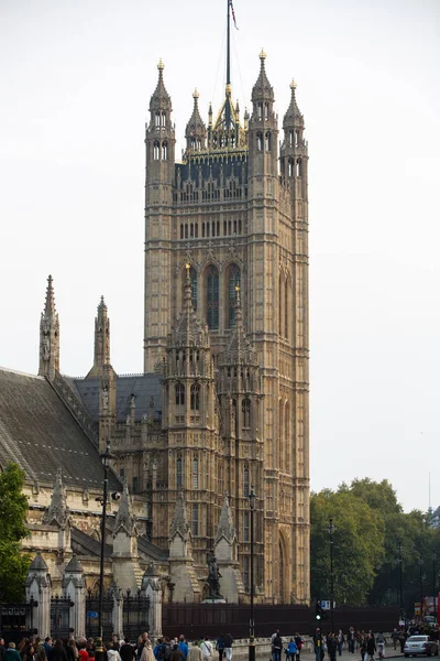 Λονδίνο Ηνωμένο Βασίλειο Ιουνίου 2017 Κοινοβούλιο Σπίτια Θέα Στο Δρόμο — Φωτογραφία Αρχείου