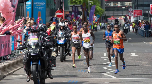 Londres Royaume Uni Avril 2017 Marathon Londres Sprinteur Professionnel Arrive — Photo