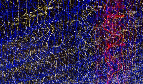 Abstract background made of Christmas lights with long exposure. Image for background or photo manipulations