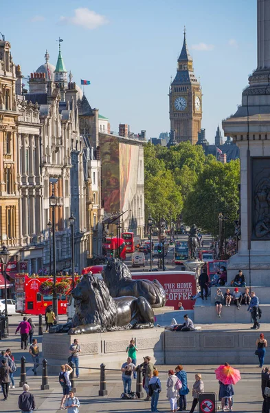 London Storbritannien September 2015 London September 2015 Trafalgar Square Visa — Stockfoto